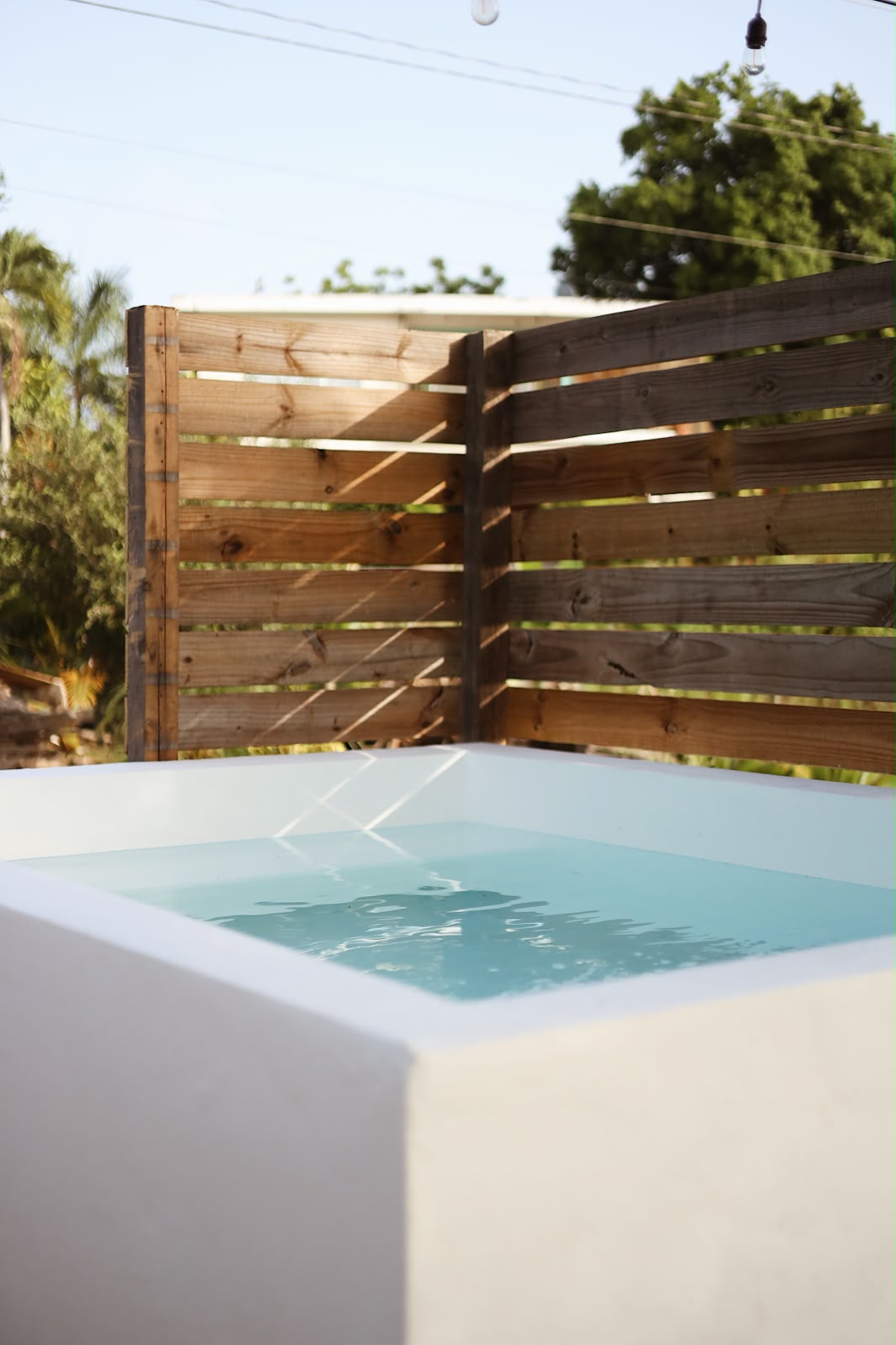 Plunge pool detail